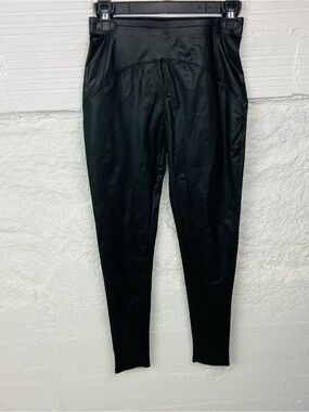 Black Faux Leather skinny Leggings size large